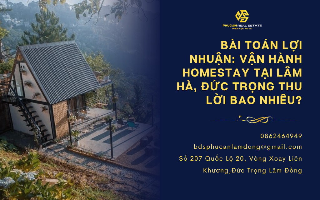 Bài toán lợi nhuận: Vận hành Homestay tại Lâm Hà, Đức Trọng thu lời bao nhiêu?