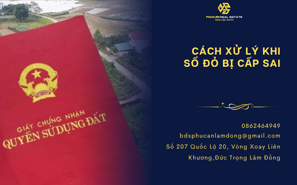 Cách xử lý khi sổ đỏ bị cấp sai