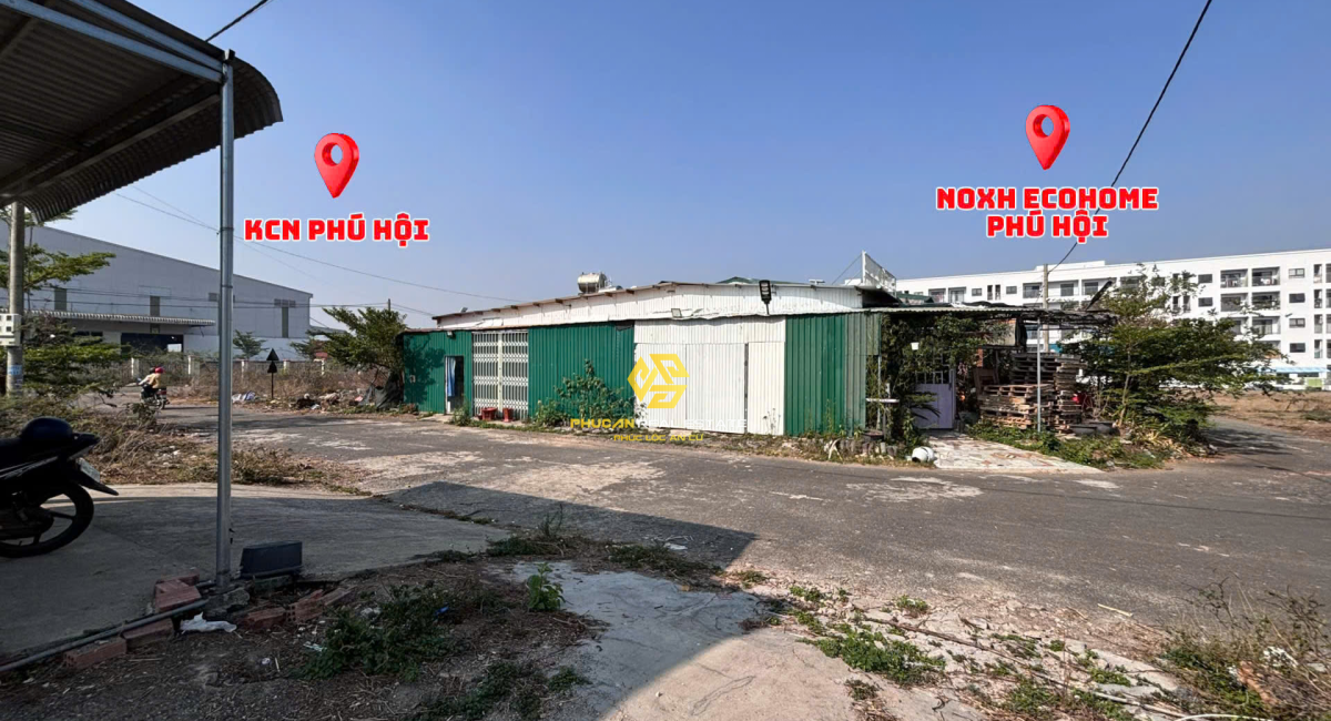 NHÀ PHỐ SẴN NGAY KCN PHÚ HỘI ĐƯỜNG NHỰA 6M - DIỆN TÍCH 100M2 - 1 TỶ 350 TRIỆU