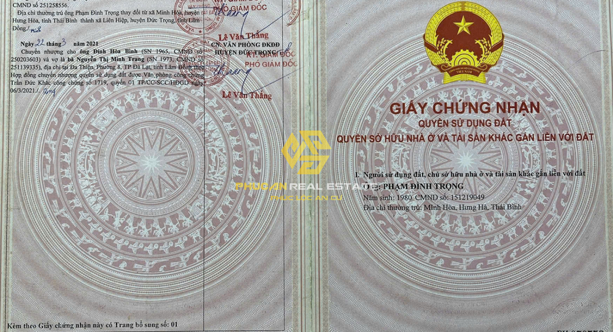 ĐẤT NỀN THỔ CƯ NGHĨA HIỆP - ĐỨC TRỌNG