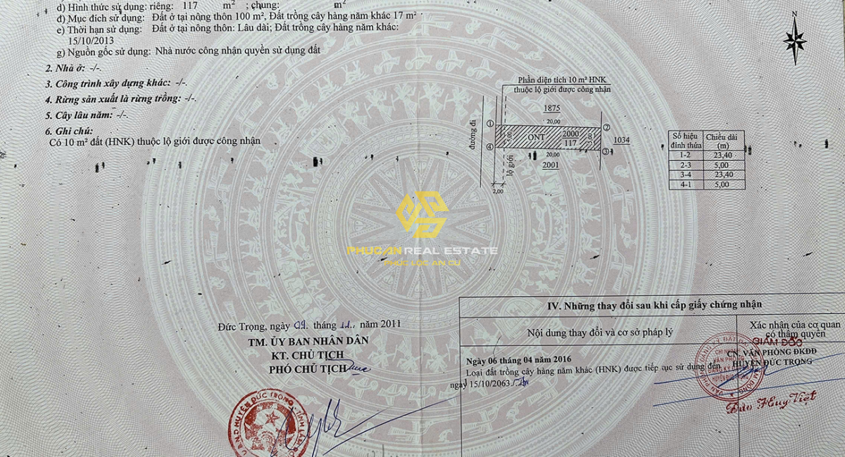 ĐẤT NỀN THỔ CƯ NGHĨA HIỆP - ĐỨC TRỌNG