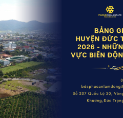 Bảng giá đất huyện Đức Trọng 2026: Những khu vực nào có biến động lớn nhất?