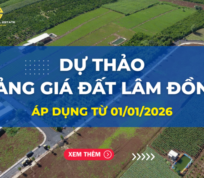 Dự thảo bảng giá đất Lâm Đồng áp dụng từ 1/1/2026