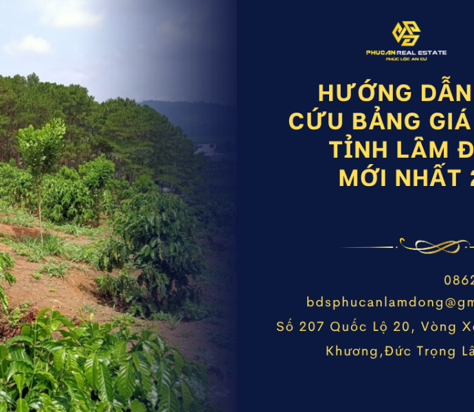 Hướng dẫn tra cứu bảng giá đất tỉnh Lâm Đồng mới nhất 2026