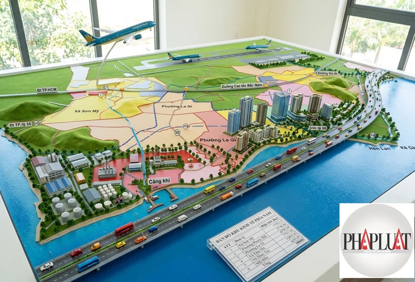 Phối cảnh Khu kinh tế ven biển phía Nam. Ảnh PHƯƠNG NAM.