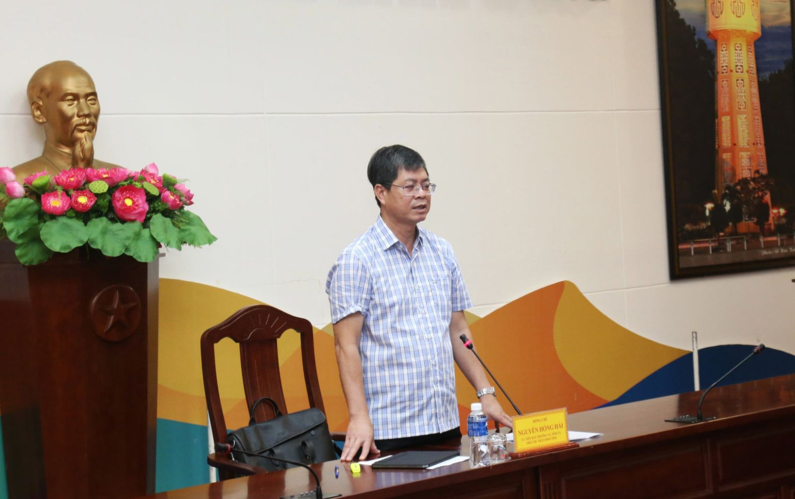 Đồng chí Nguyễn Hồng Hải, Ủy viên Ban Thường vụ Tỉnh ủy, Phó Chủ tịch UBND tỉnh Lâm Đồng kết luận cuộc họp