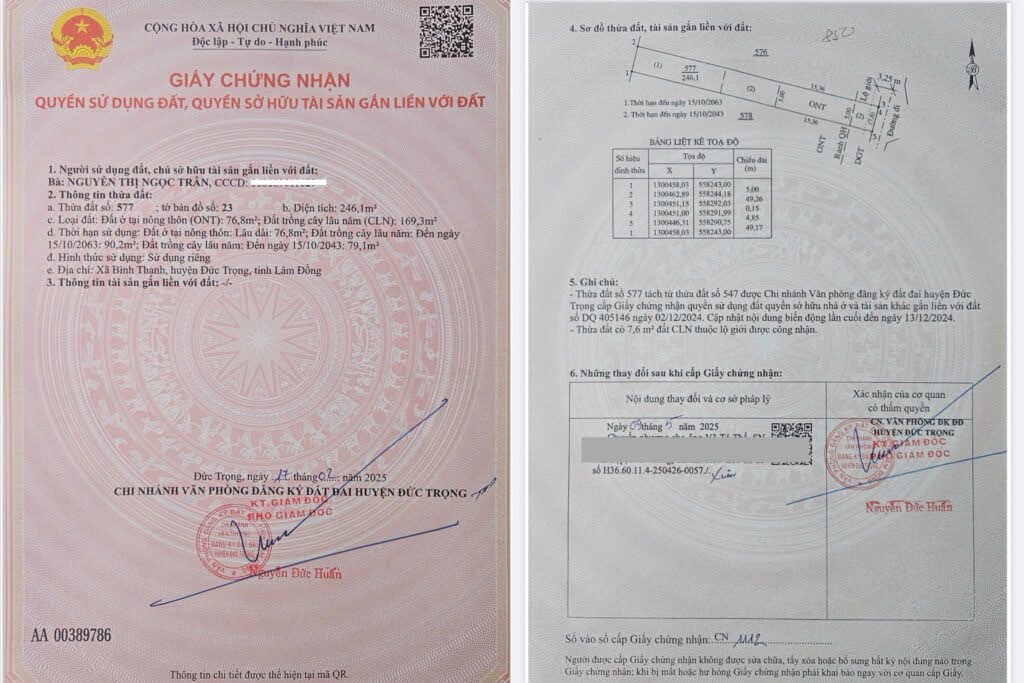 Sổ hồng Làng Thanh Bình