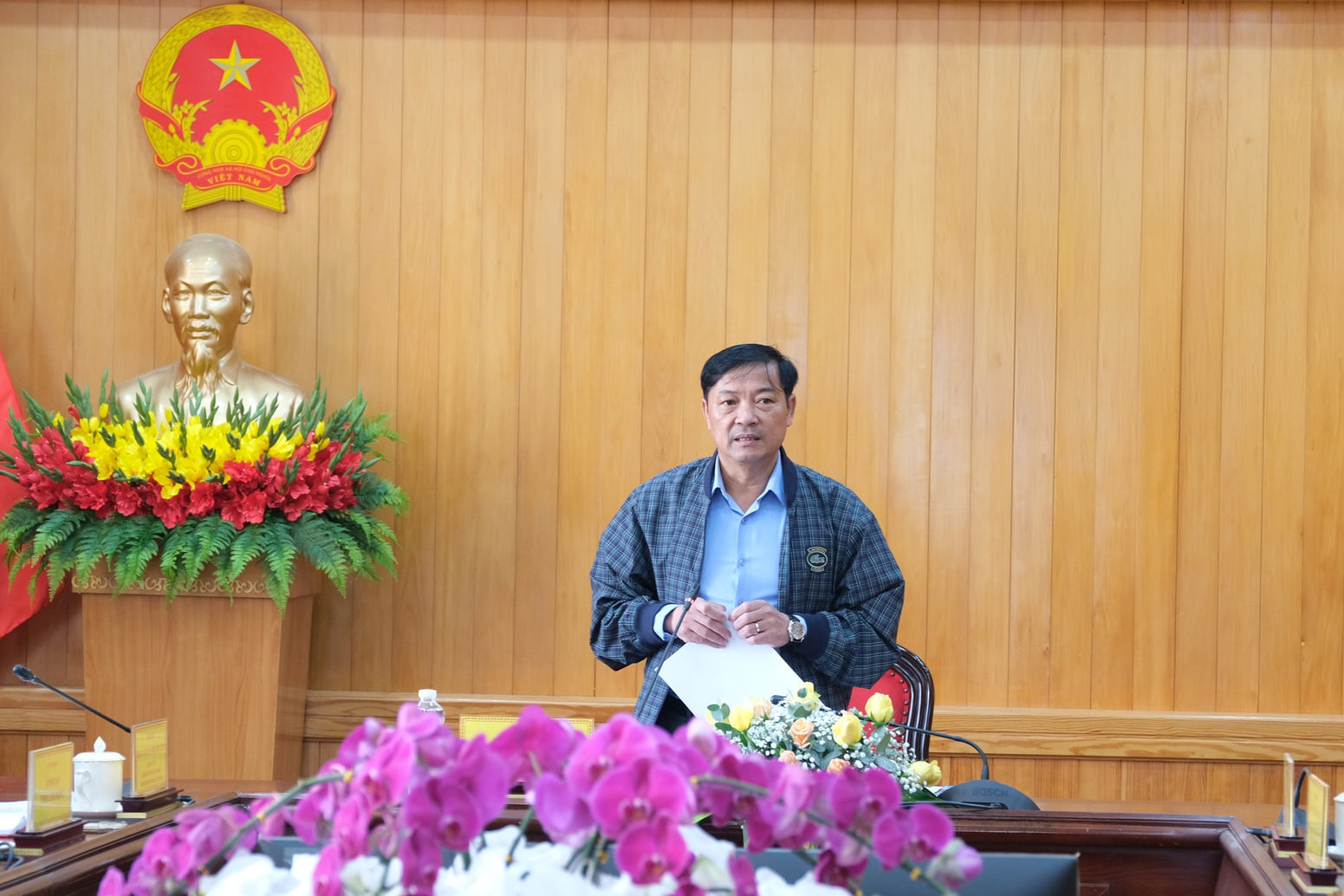 Phó Chủ tịch Thường trực UBND tỉnh Lê Trọng Yên chỉ đạo tại buổi làm việc